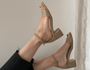 coronas de rafia para el Coronavirus sandalias de rafia para el Coronavirus